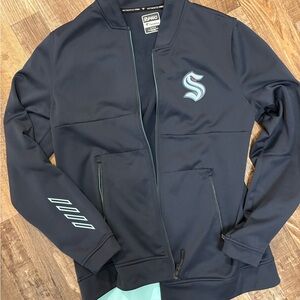 Navy Blue Kraken Zip-Up Jacket